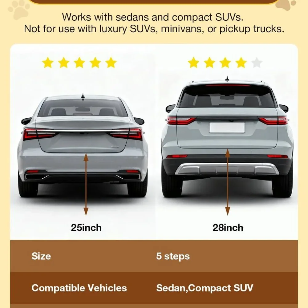 Saker Foldable Dog Ramp for Cars